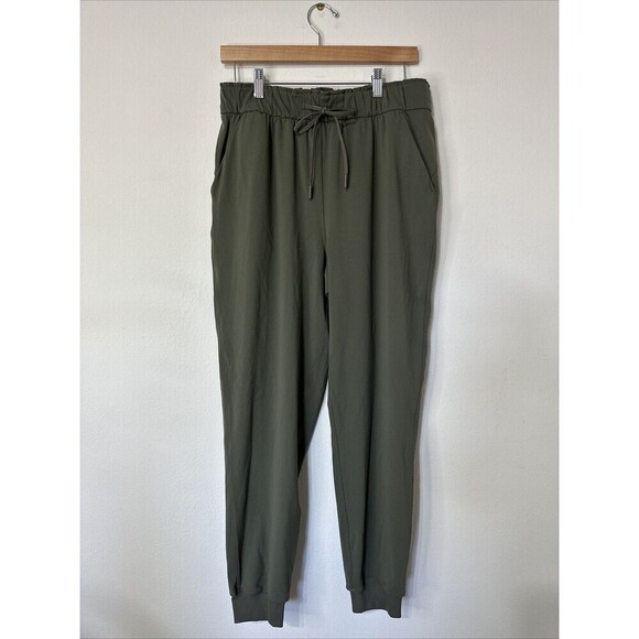 Lululemon Womens Stretch High-Rise Jogger Full Length Size 10 Gray Sage $118 - Picture 1 of 6